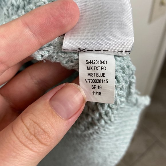 GAP Mixed Texture Linen/Cotton Pullover Sweater - Picture 7 of 8